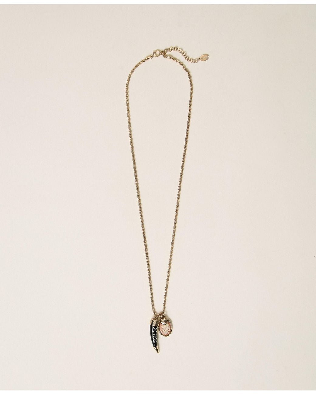 Twinset Natural Long Necklace With Pendants