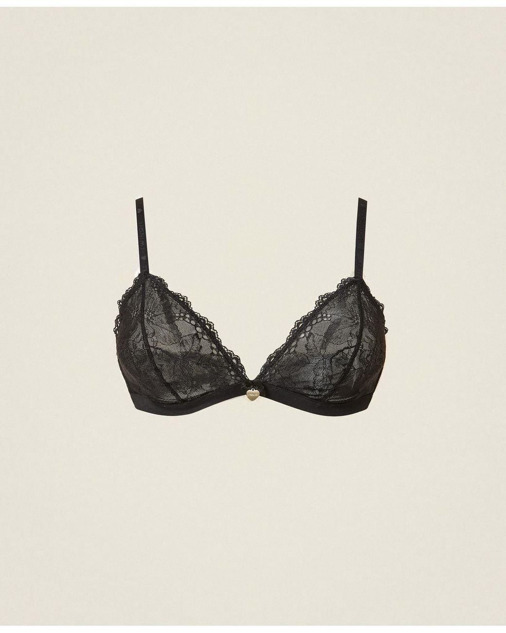 Twinset Natural Lace Triangle Bra