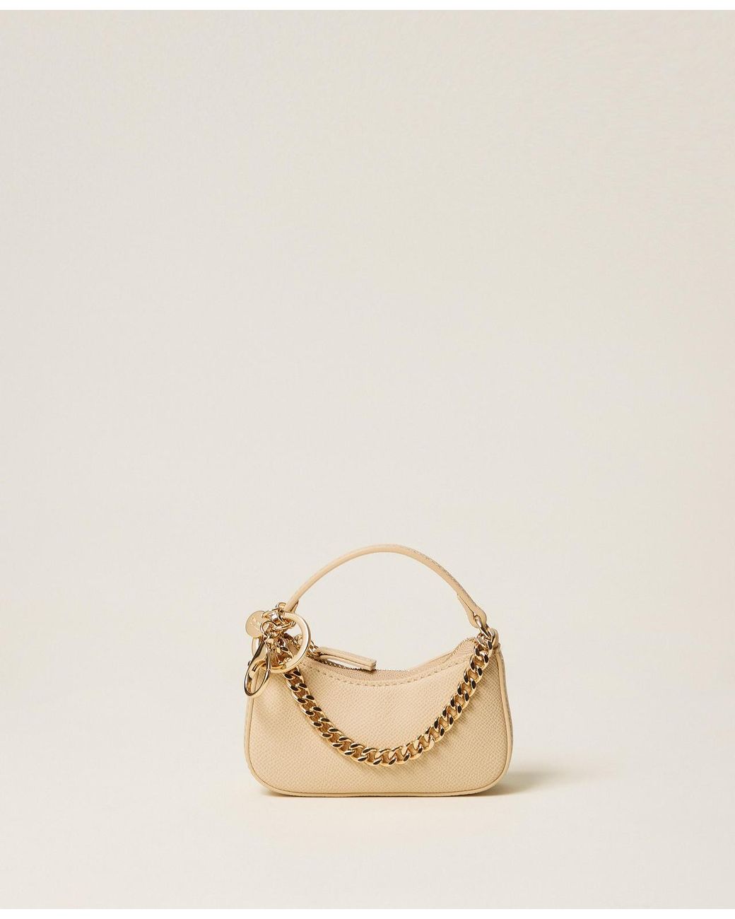 Twinset Natural Mini Bag With Charms