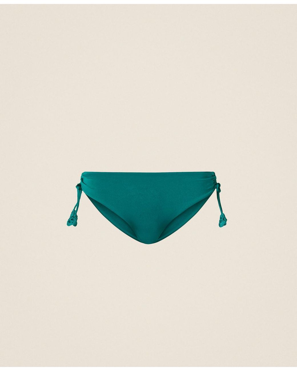 Twinset Blue Bikini Bottoms With Crochet Detail