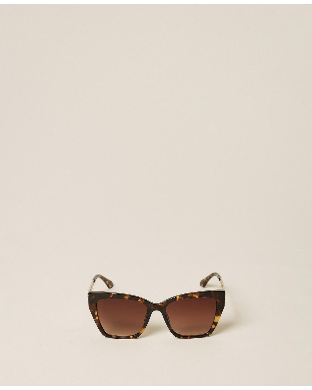Twinset Natural Schmetterlings-Sonnenbrille Aus Acetat