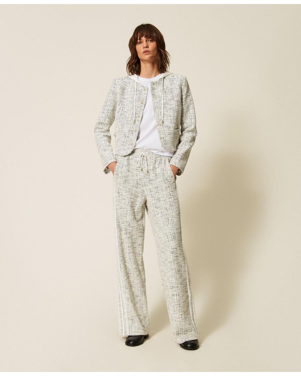 Twinset Natural Weaved Sweatpants