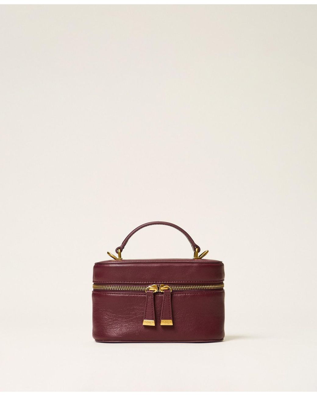 Twinset Pink Leather Shoulder Bag