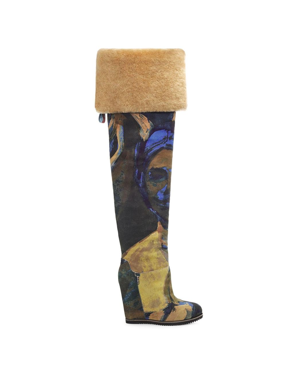 UGG X Claire Tabouret Otk Print Boot Suede in Blue | Lyst