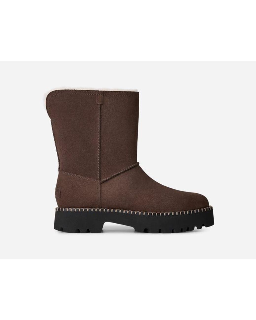 Ugg Brown Uptowner Short Boot Sheepskin