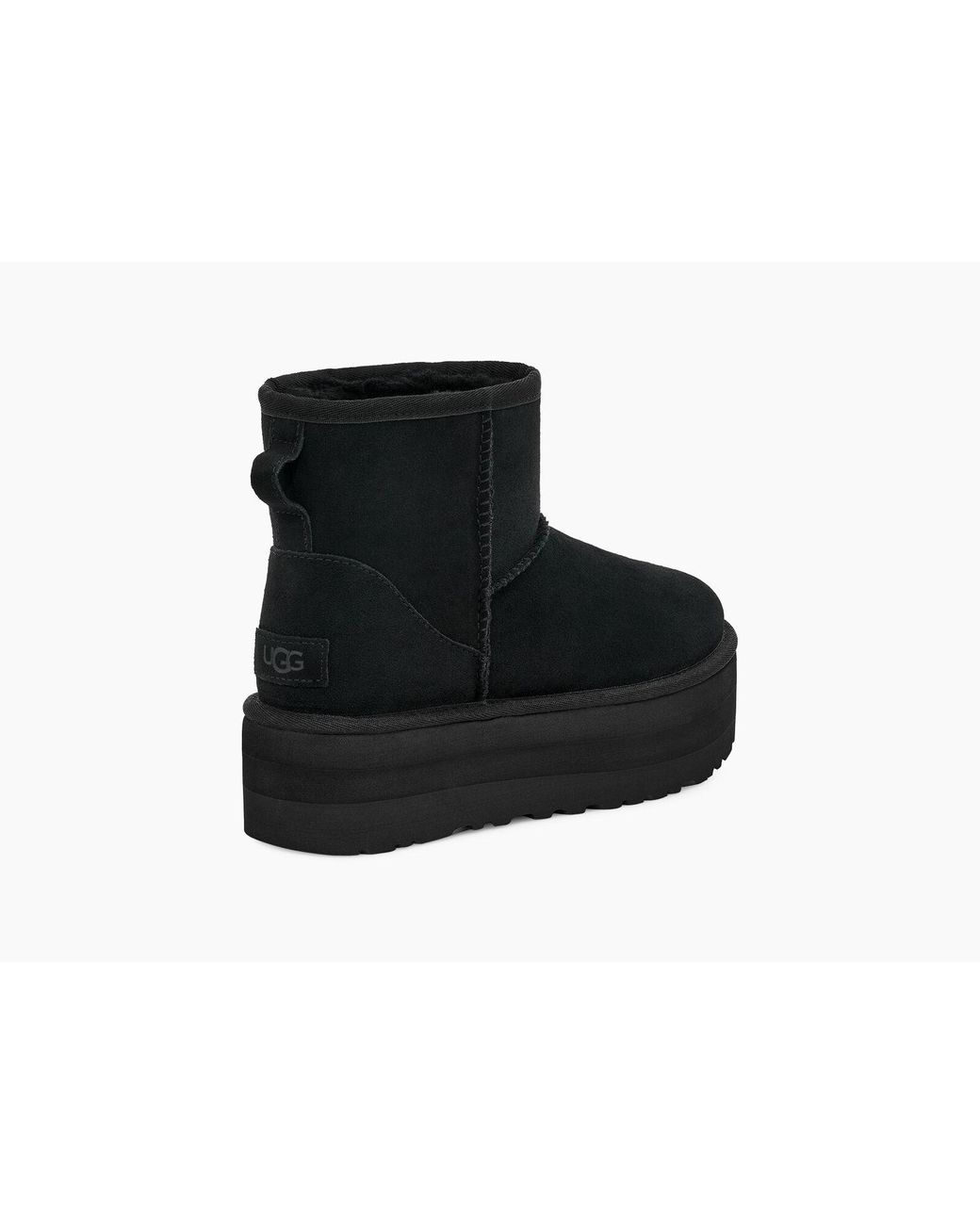 UGG Classic Mini Plateau-Boot in Schwarz | Lyst DE
