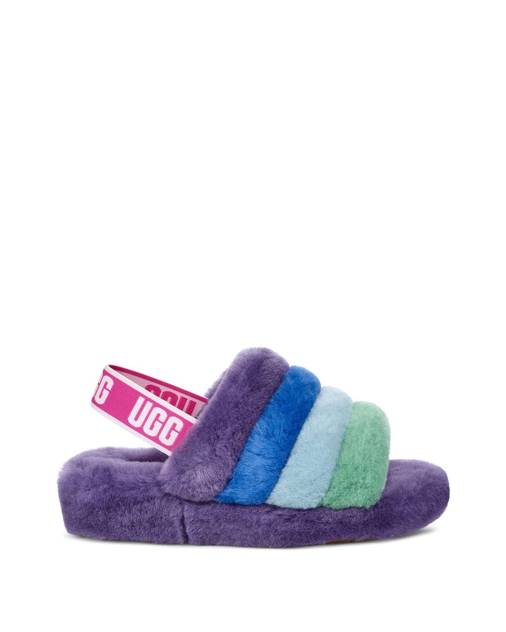 rainbow uggs slides