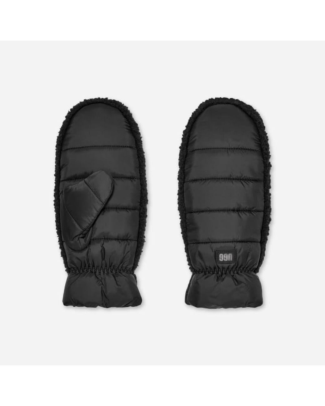 Ugg Black Fäustlinge Aus Fluff Für Damen