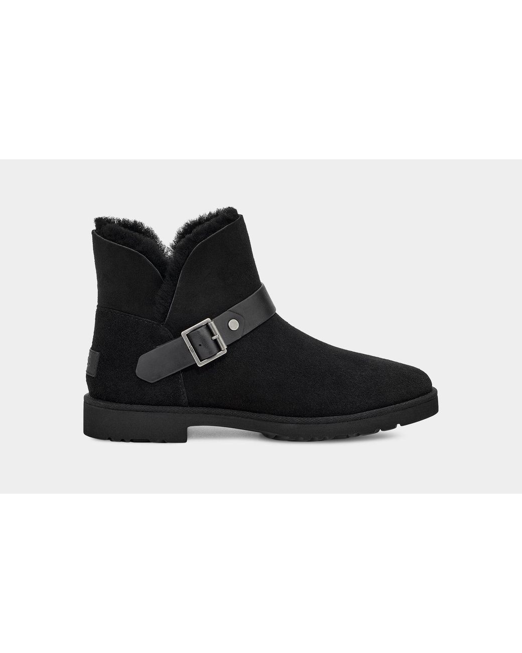 UGG Romely Buckle Boot in Black Lyst