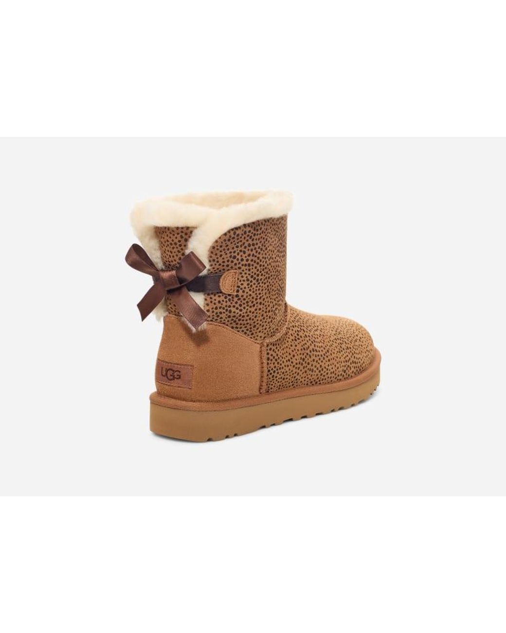Mini Bailey Bow Micro Cheetah in Brown, Taille 38, Cuir UGG | Lyst