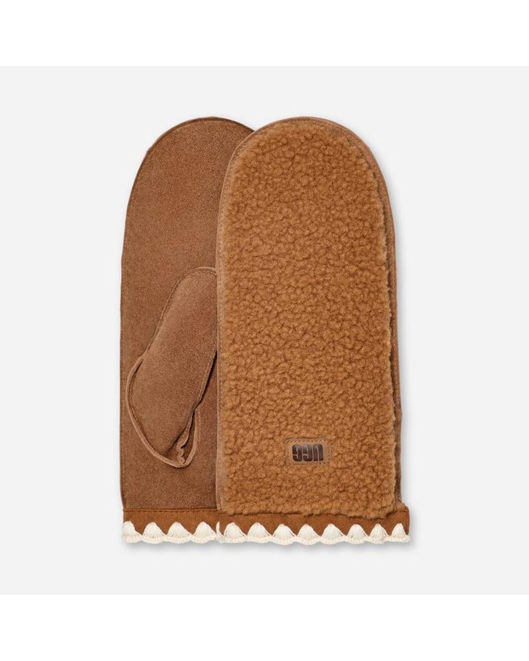 Ugg Fluff Scalloped-Want in het Brown