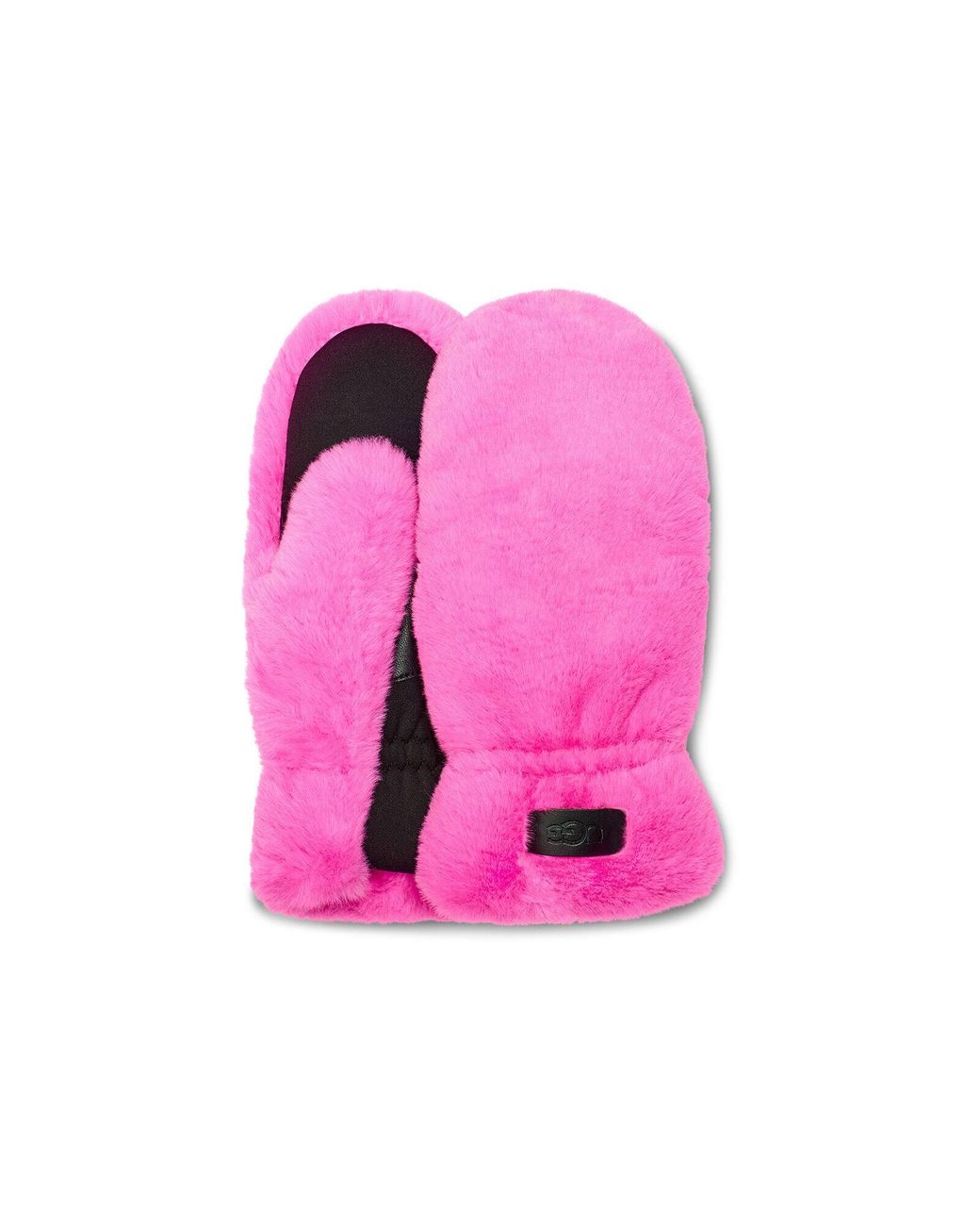 UGG All Over Faux Fur Mitten Fauxfur in Pink Lyst