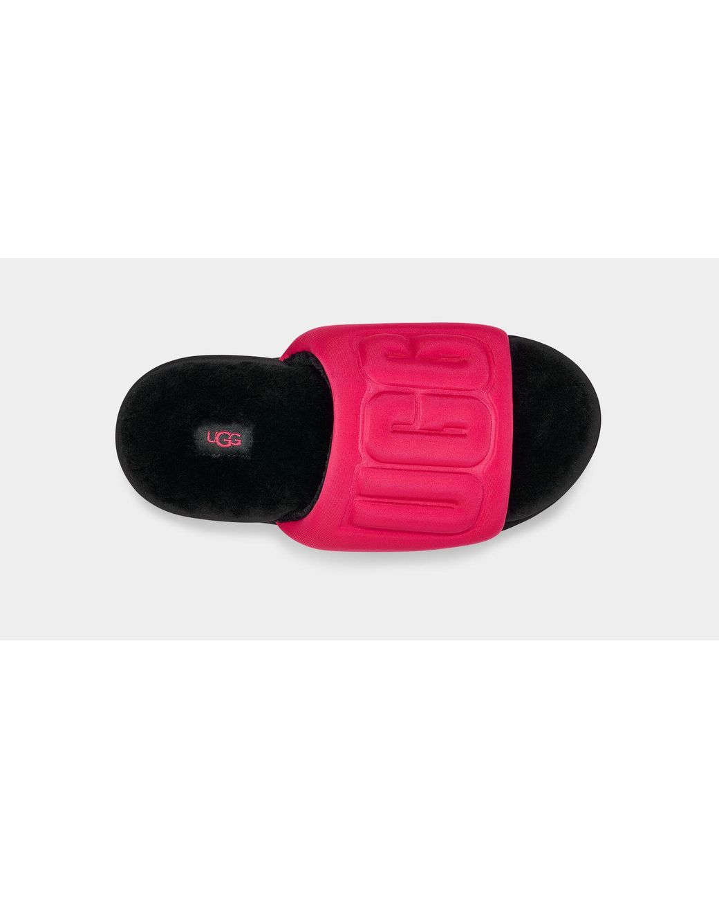 UGG Maxi Graphic Slide in Black | Lyst