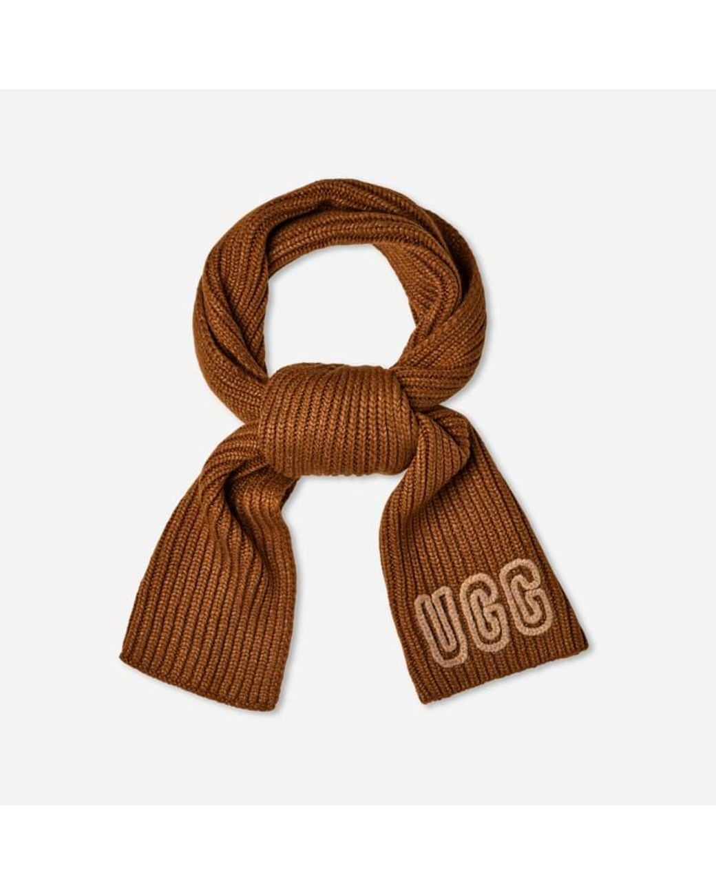 Ugg Chunky Crafted Rib Scarf Sjaals 102787 in het Brown