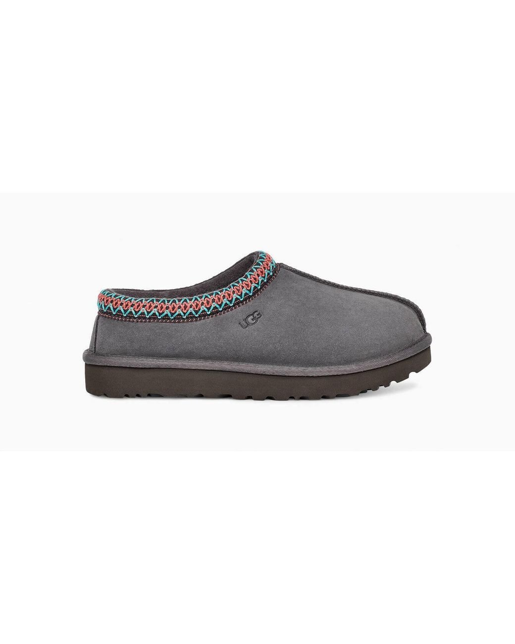 UGG Wool Tasman Slipper in Dark Grey (Gray) Lyst