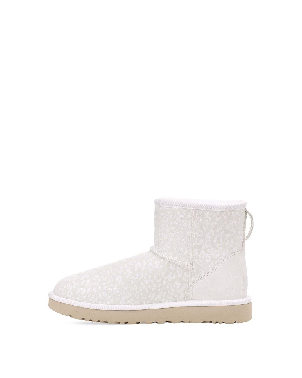 UGG Classic Mini Snow Leopard in White | Lyst