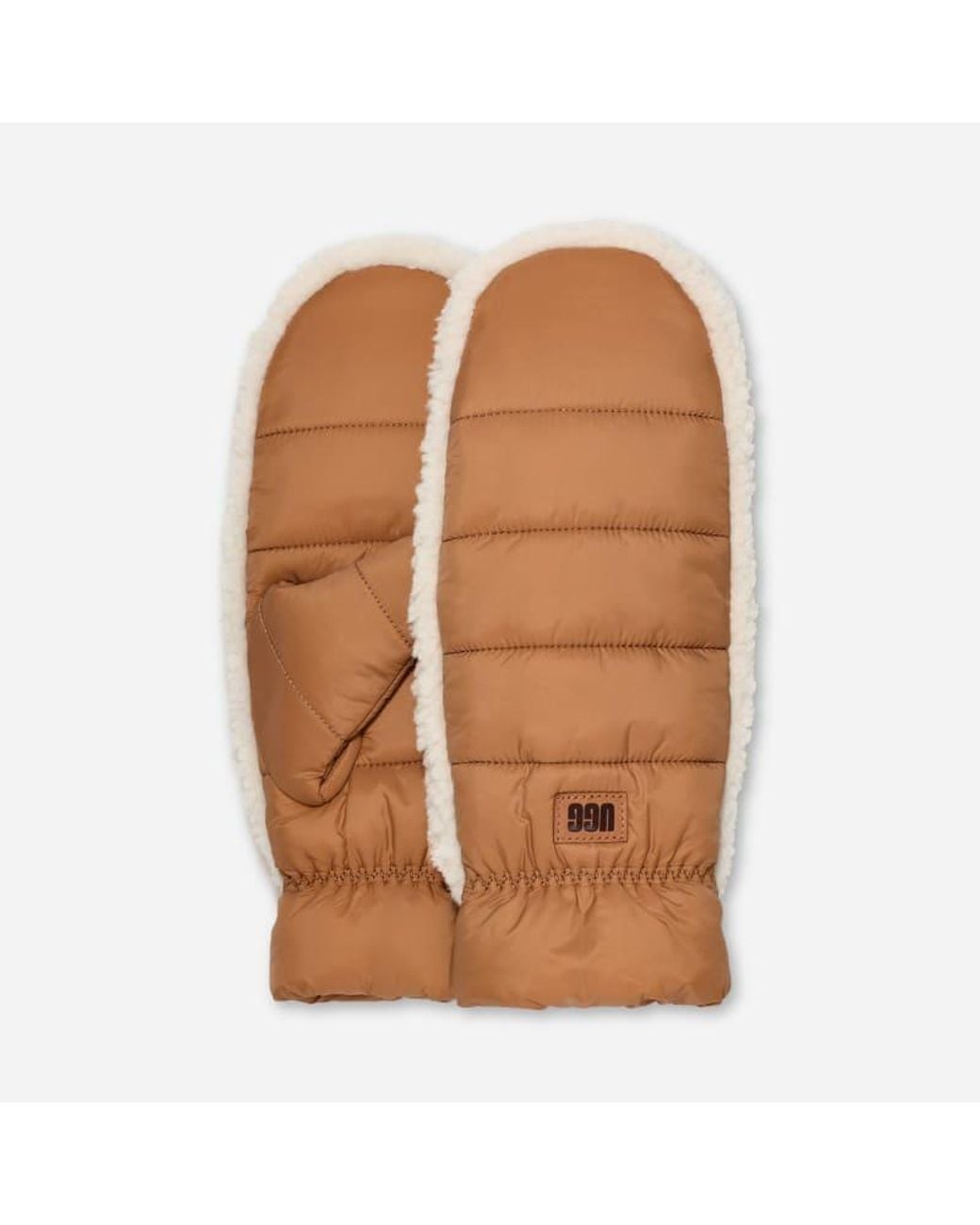 Ugg Brown Fäustlinge Aus Fluff Für Damen