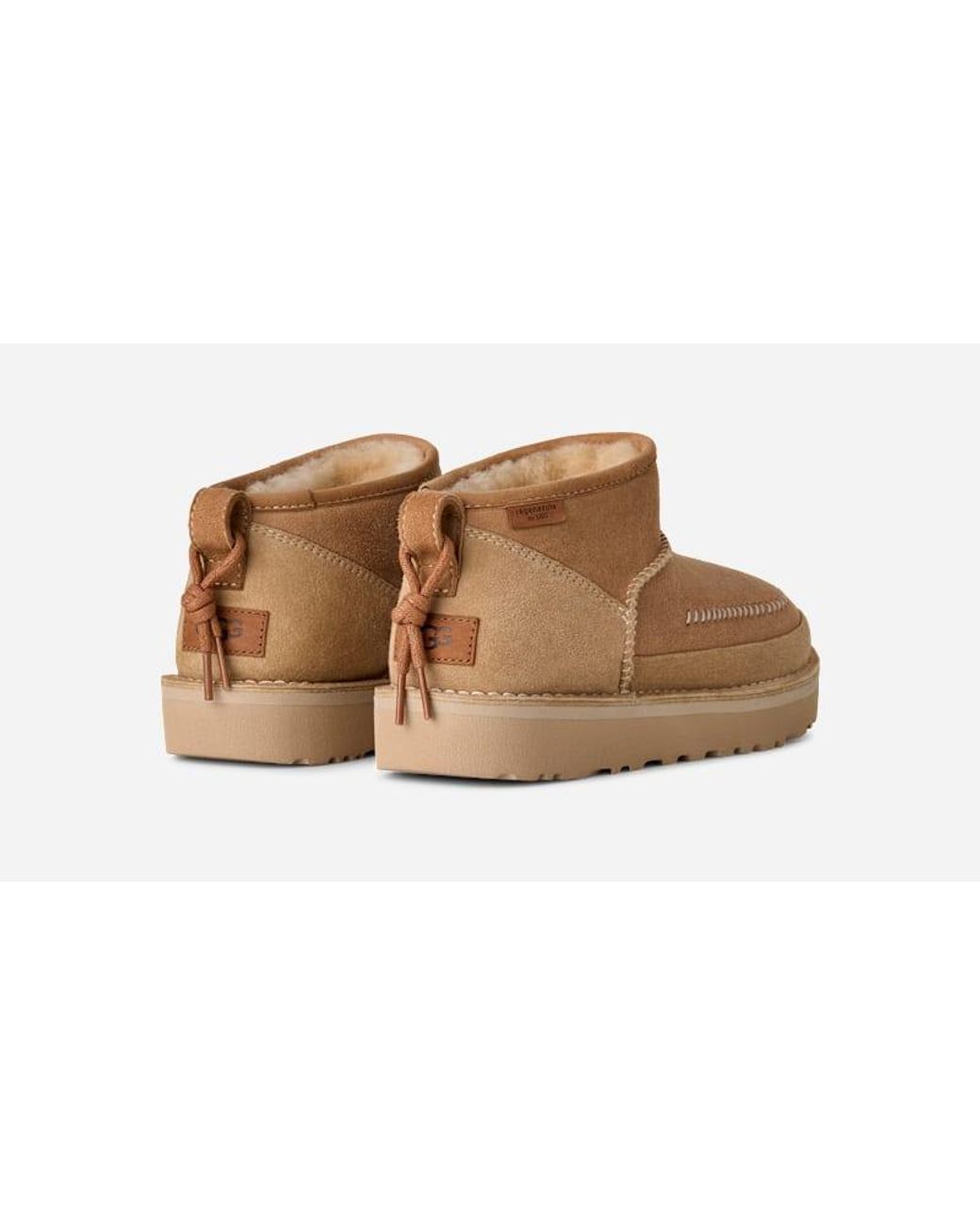 Ugg Brown Classic Ultra Mini Crafted Regenerate Boot Für Damen