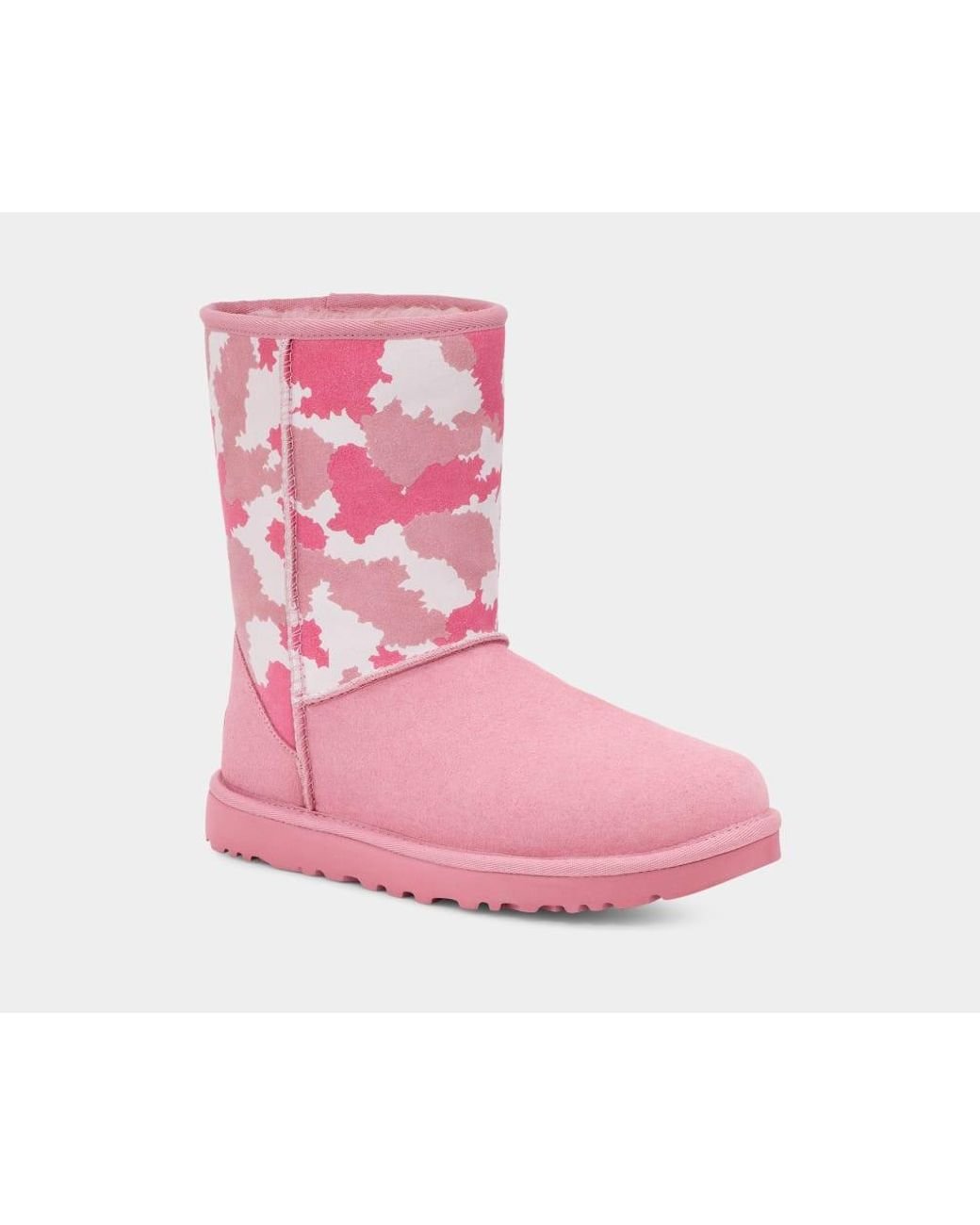 UGG Pink Women s Classic Short Jagged Camo Classic Short