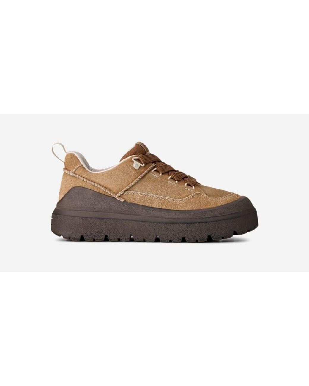Ugg Brown Heritage Utility Sneaker Knoll Suede Shoes for men