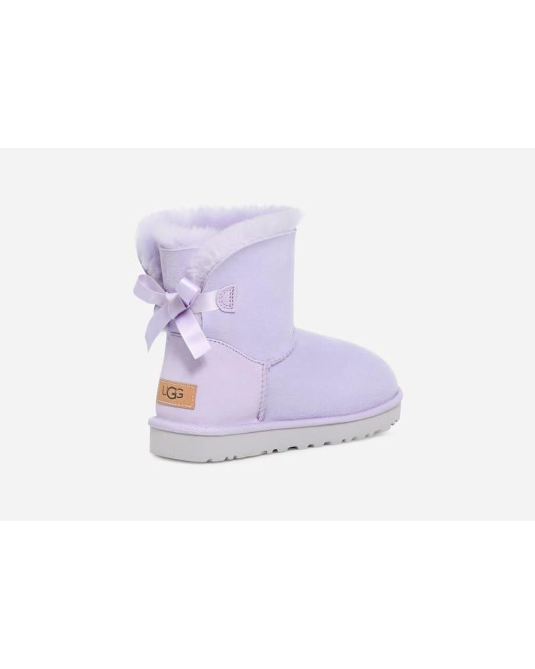 UGG Mini Bailey Bow Ii Boot Sheepskin Classic Boots in Purple