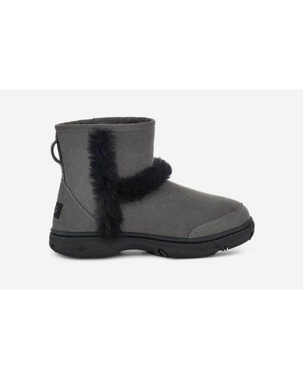 Gray and black sunburst uggs hot sale