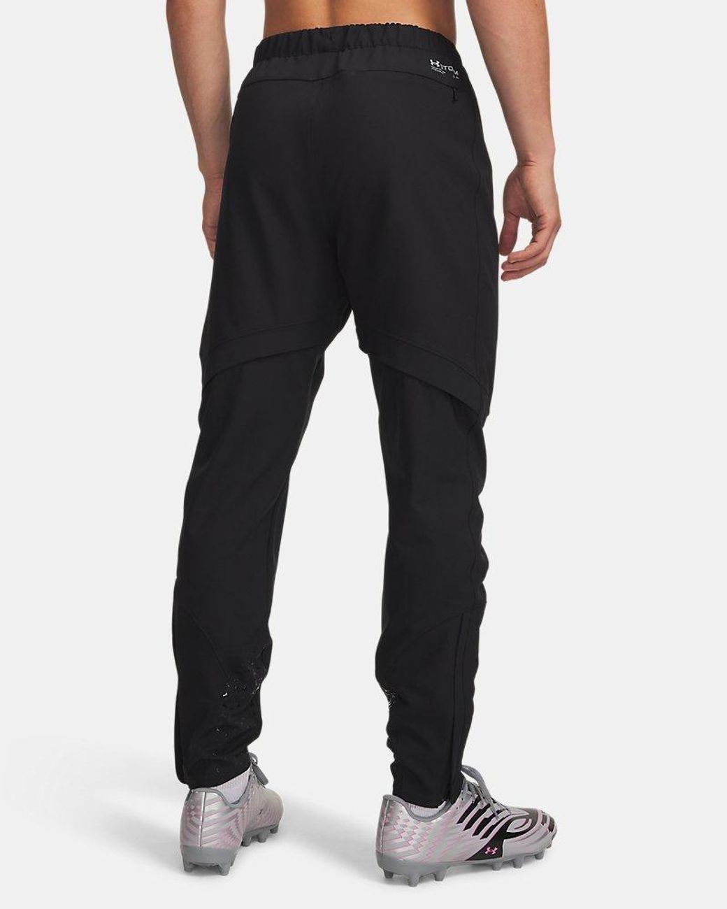Under Armour Black Challenger Elite Storm Pants Chrome for men