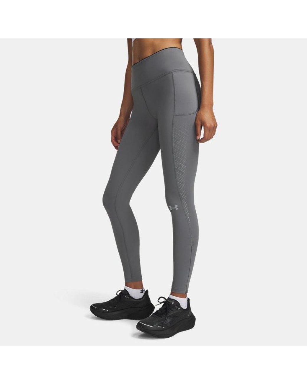 Under Armour Gray Velociti Cold Weather Tights Clay Reflective