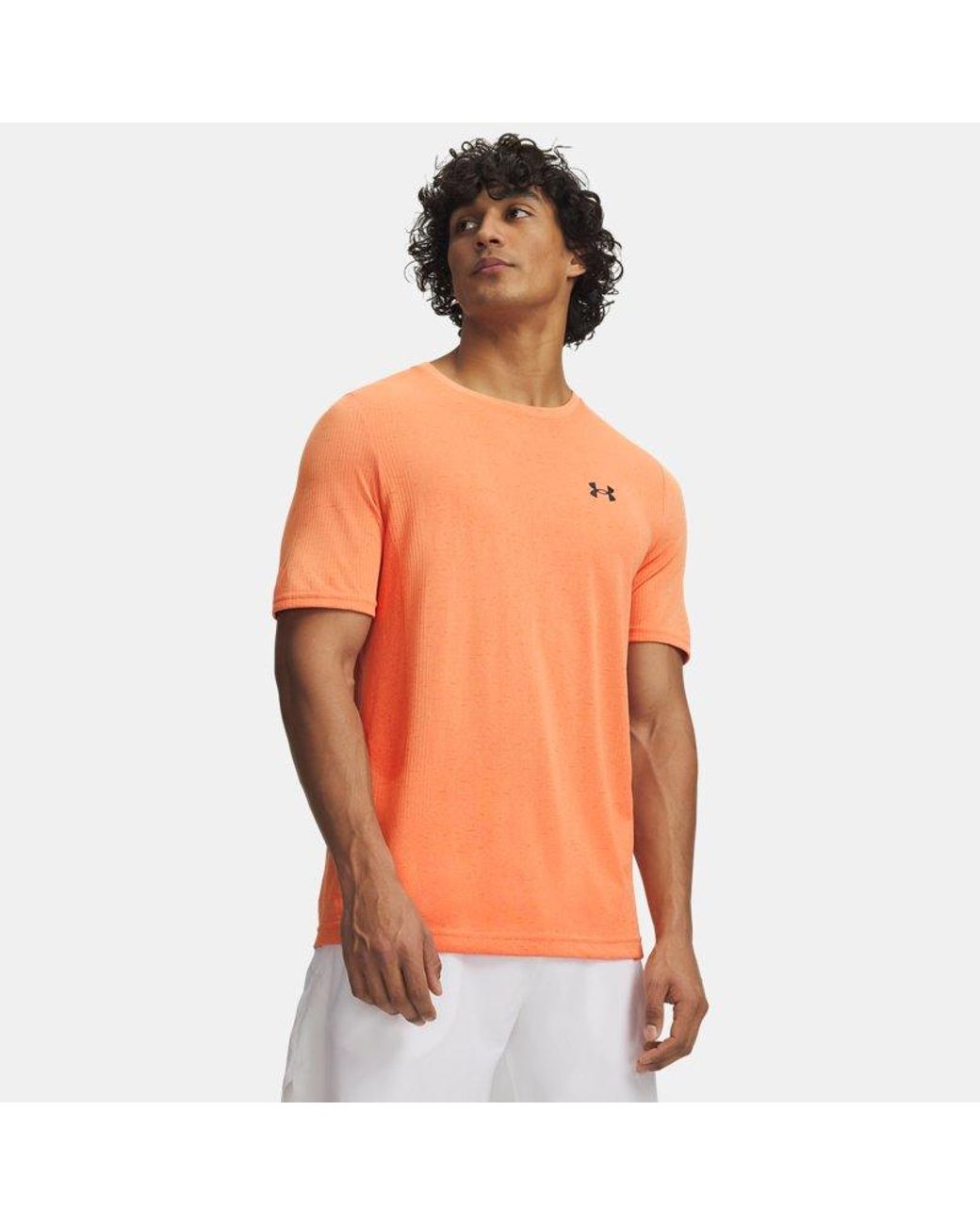 Under Armour Red Vanish Seamless Short Sleeve Bloc Castlerock for men