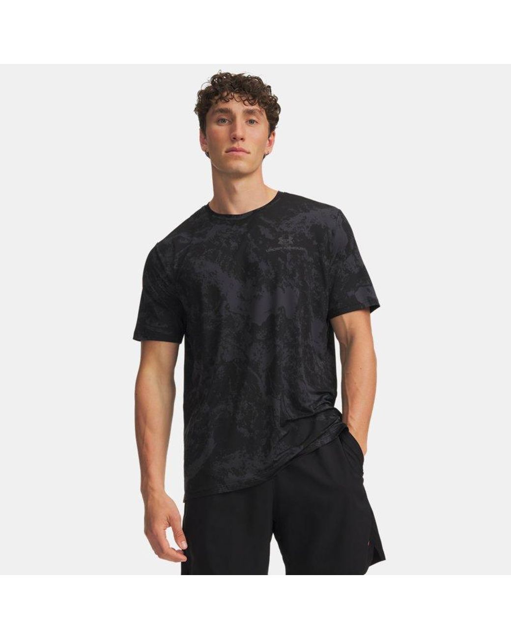 Under Armour Black Ua Vanish Energy Printed Short Sleeve for men