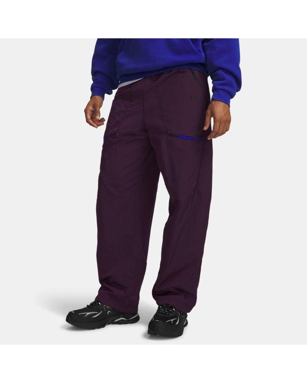 Under Armour Purple Unstoppable Fleece Cold Weather Pants Echo for men