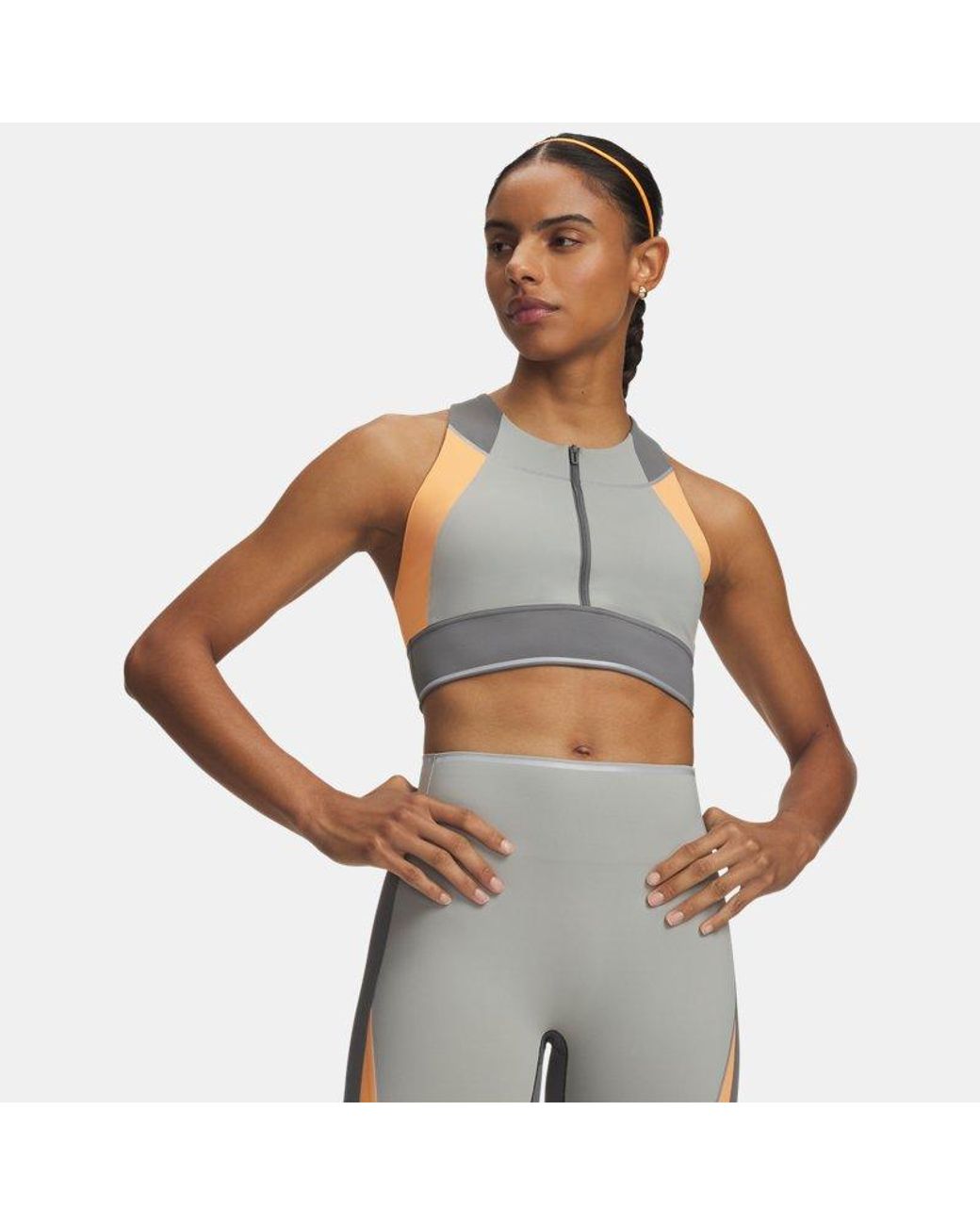 Under Armour Green Hb Colorblock Tank Clay Titanium Reflective