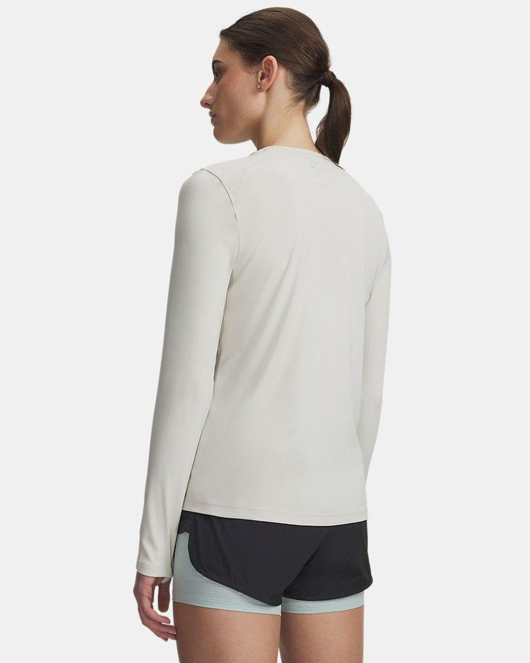 Under Armour Gray Explor Upf Long Sleeve Crew Summit Summit