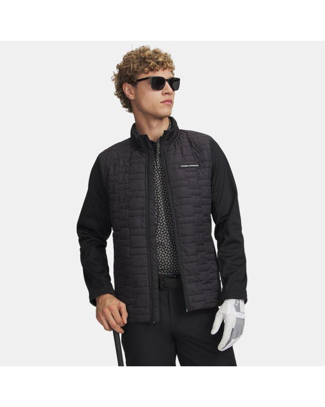 Under Armour Black Drive Pro Insulated Jacket Metallic for men