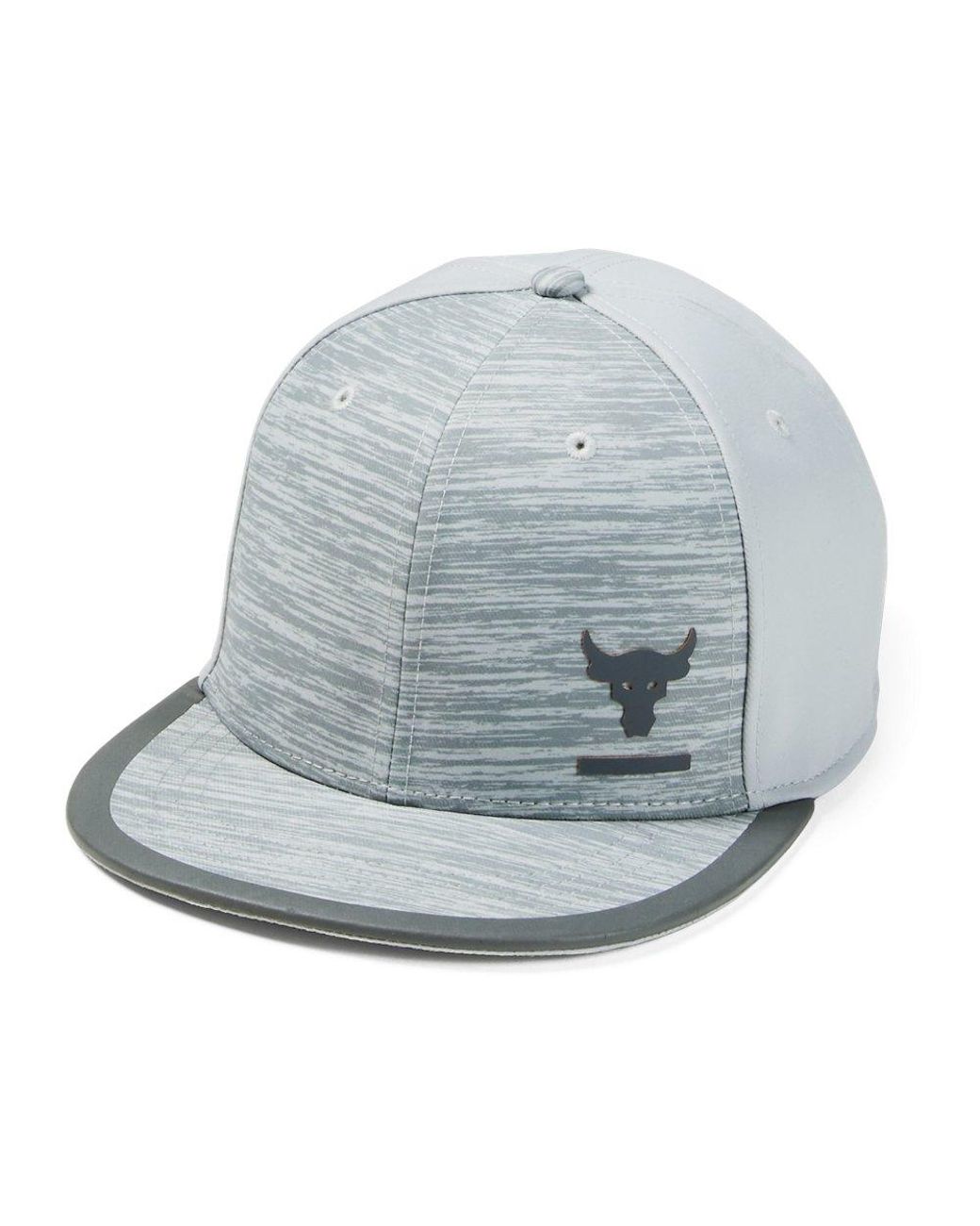 Under Armour Project Rock Atb Flat Brim Cap in Gray for Men | Lyst