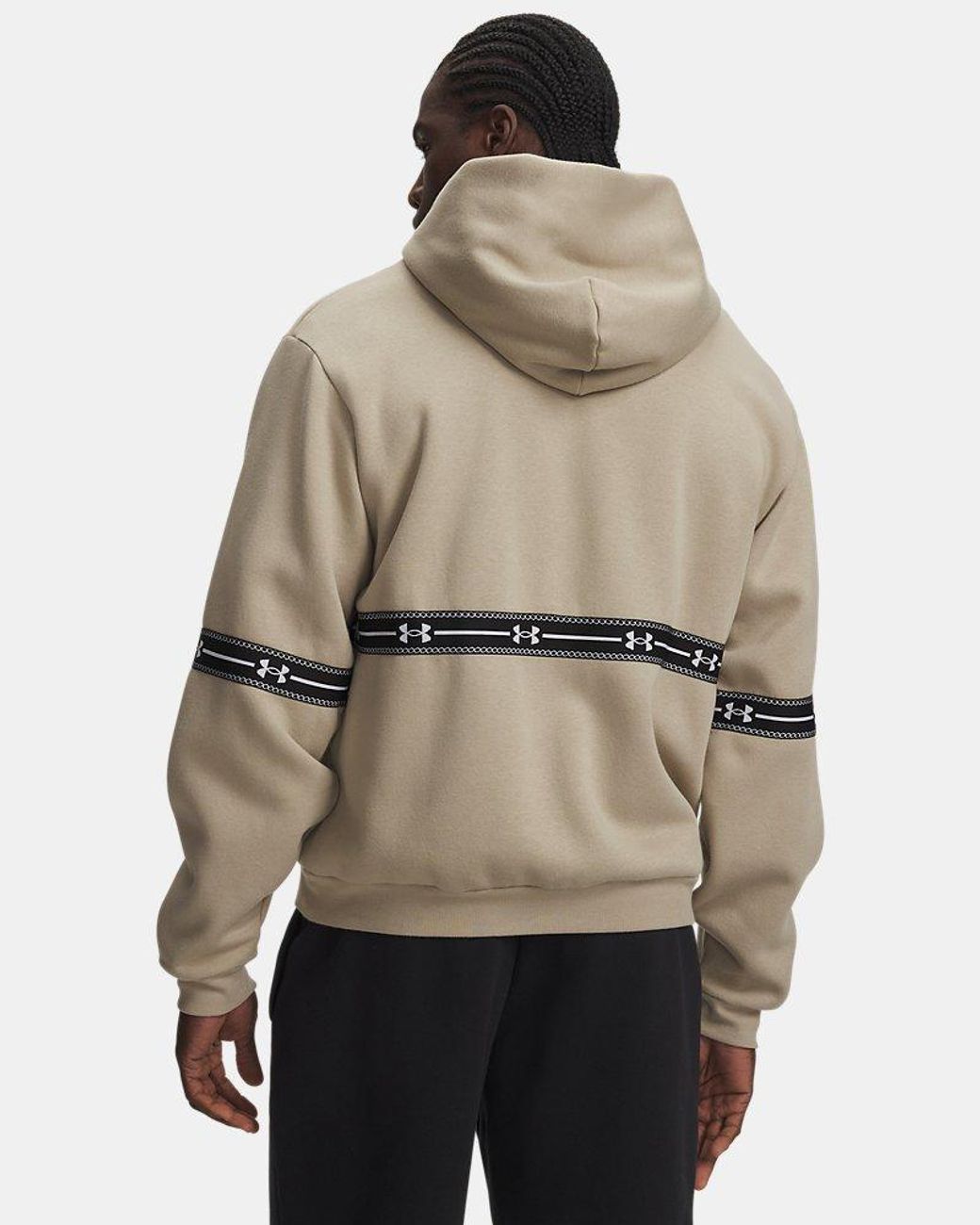 Under Armour Natural Icon Fleece Taped Full Zip City Khaki for men
