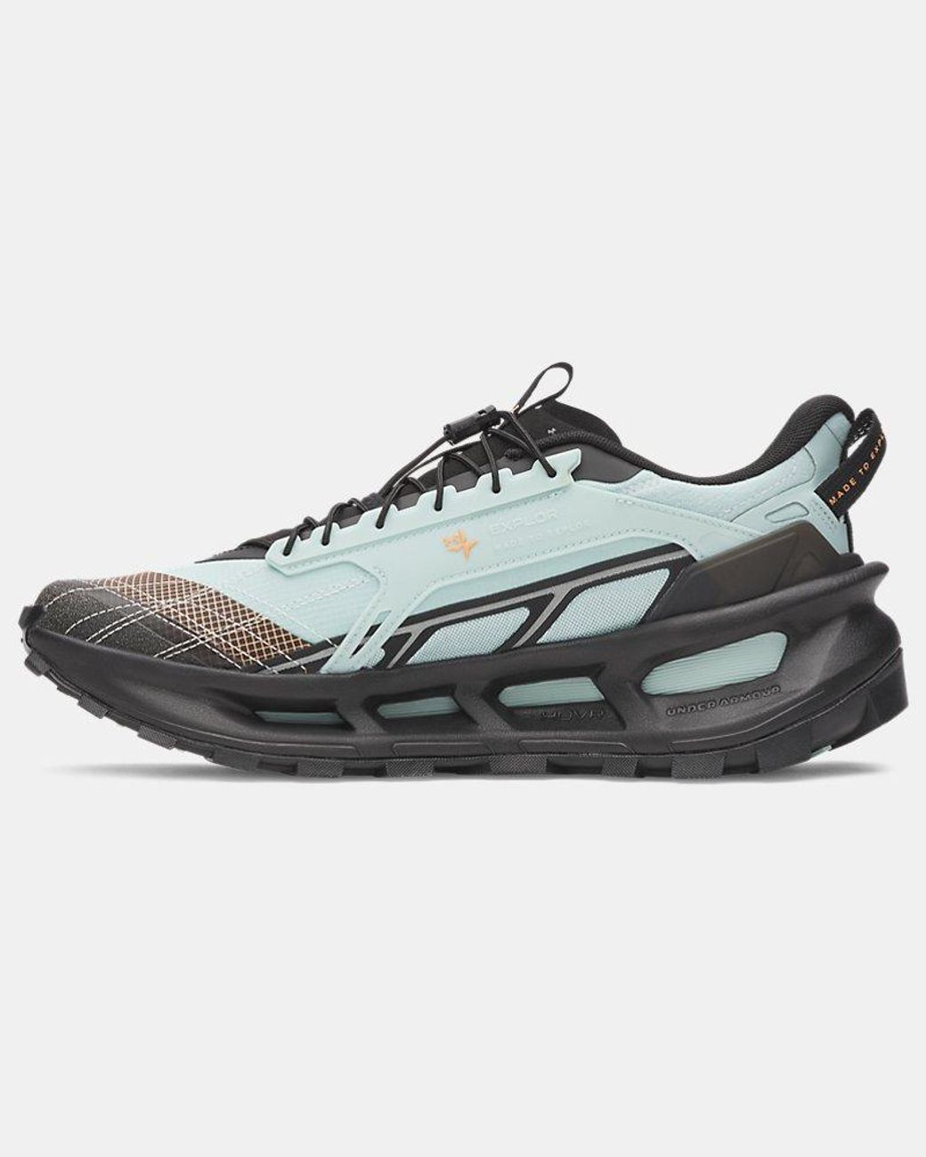 Under Armour Gray Explor Trail Shoes Enamel Apollo
