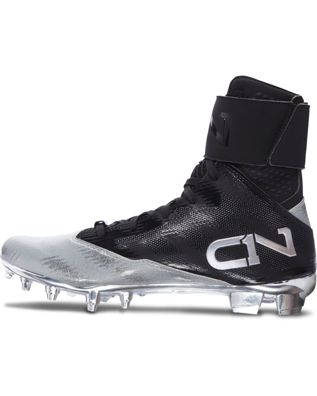 under armour cleats silver