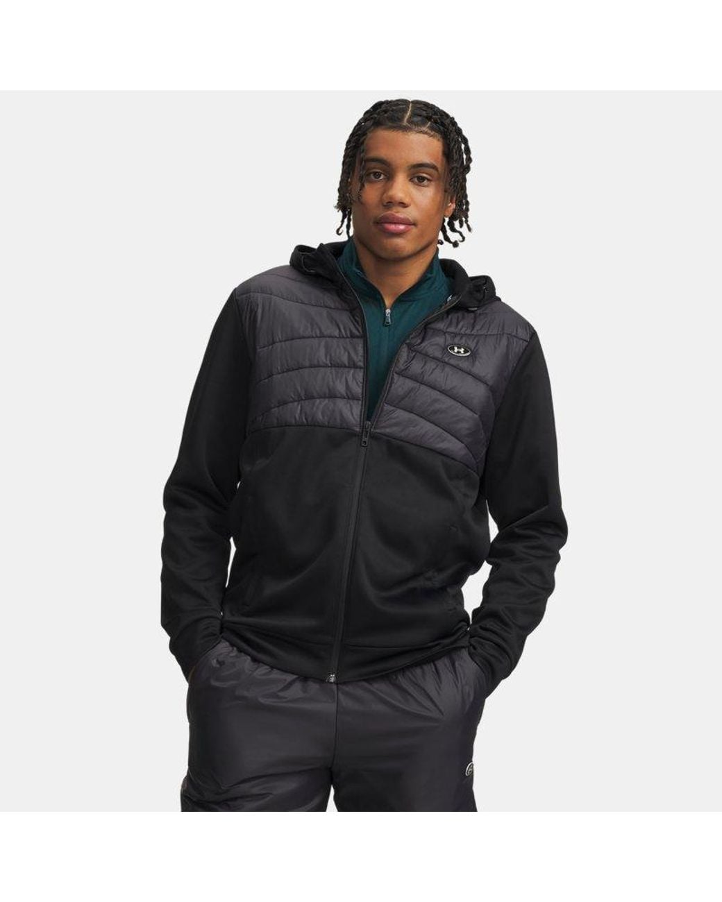 Under Armour Black Armour Fleece Utility Insulated Full Zip Ultimate Ultimate for men
