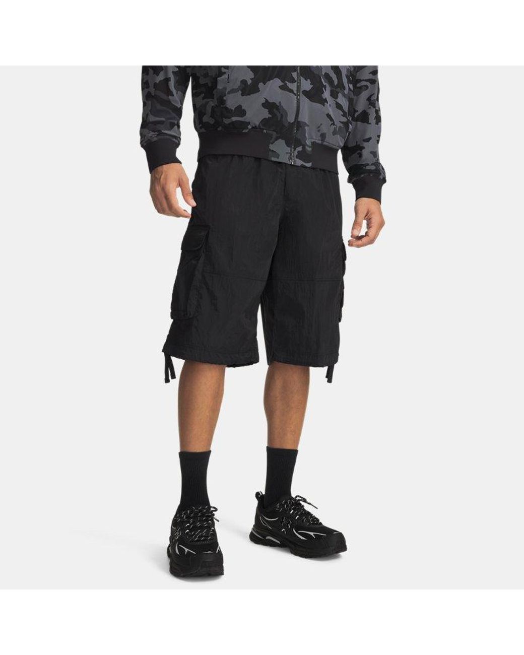 Under Armour Black Sport Utility Woven Shorts for men