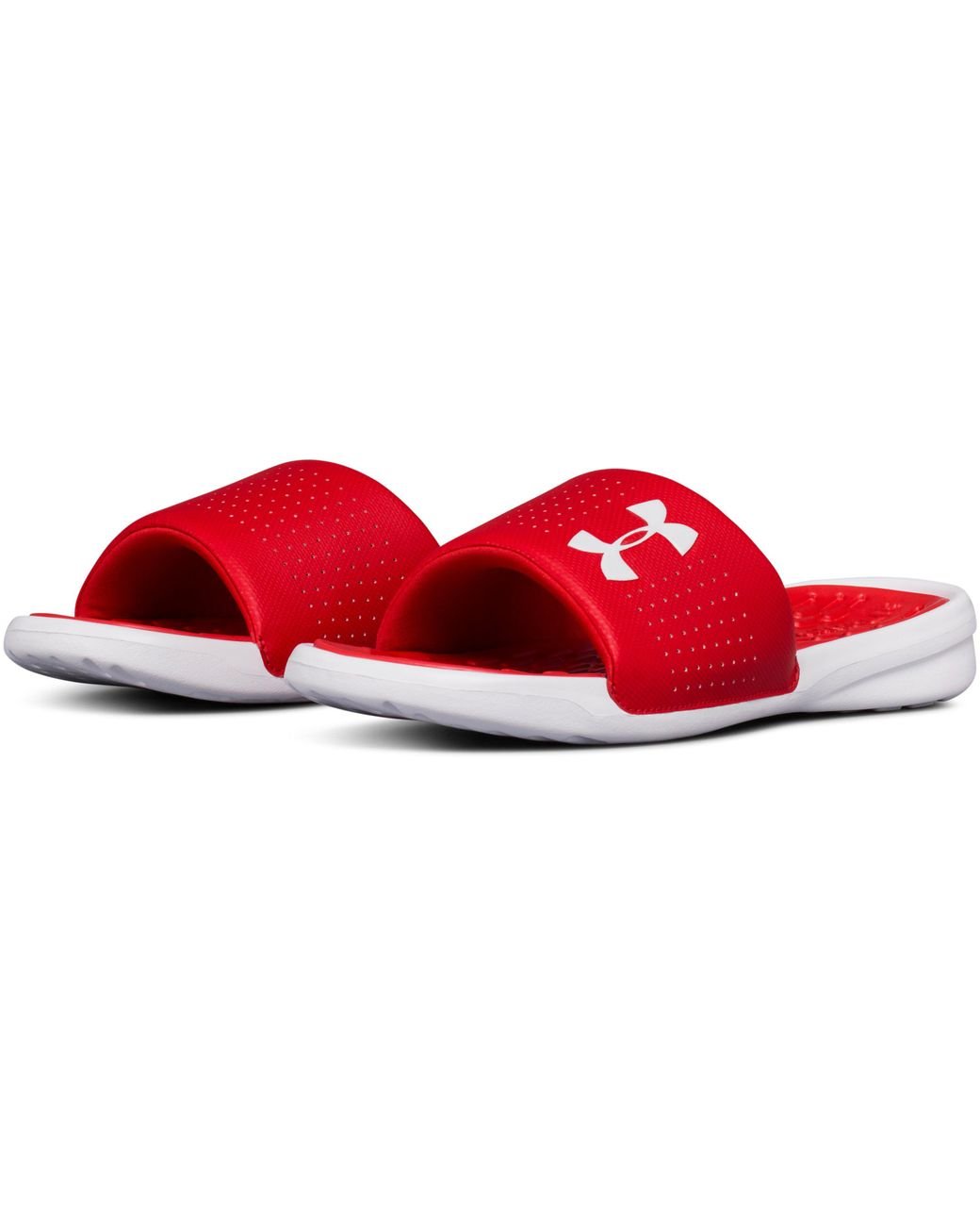 Under Armour Playmaker Fix Slide Sneaker in Red for Men | Lyst