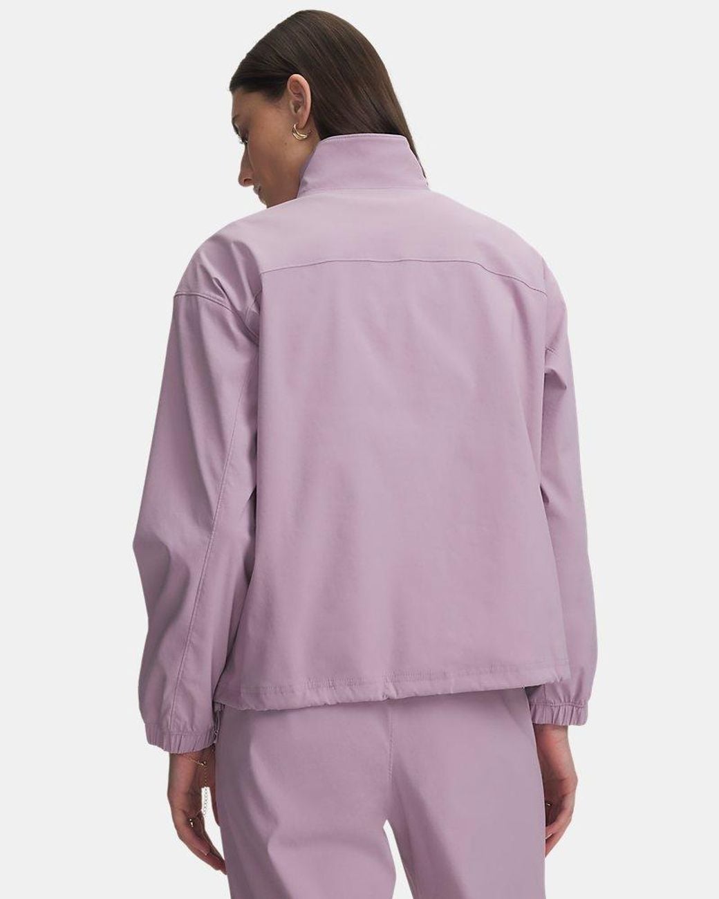 Under Armour Purple Unstoppable Woven Full Zip Mauve Mauve