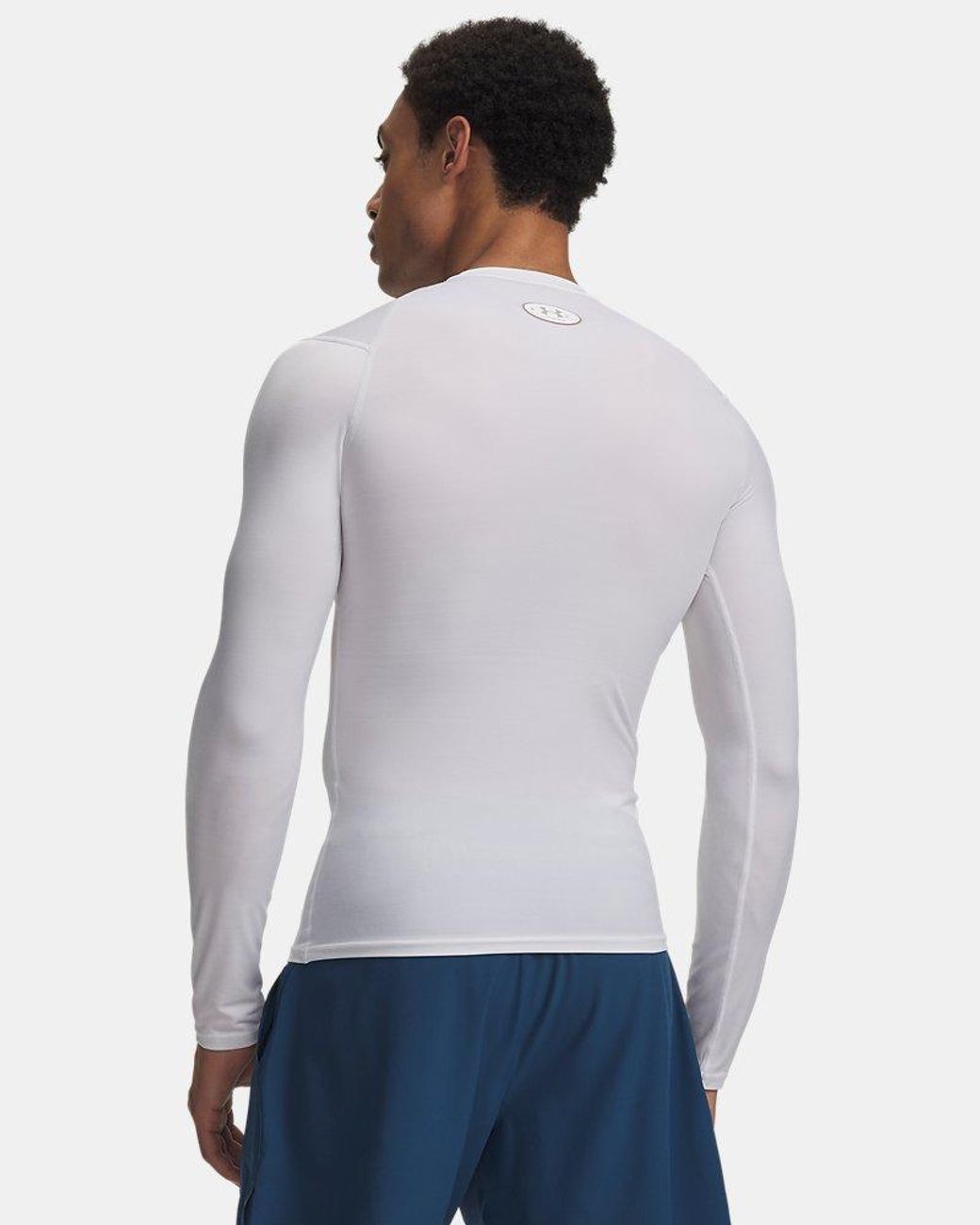 Under Armour Gray Heatgear Elite Compression Long Sleeve Reflective for men