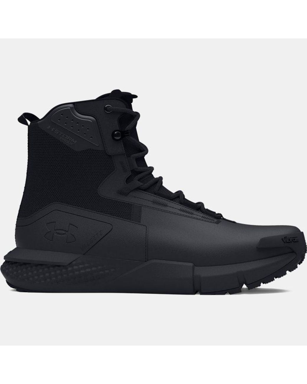Under Armour Black Ua Valsetz Waterproof Zip Tactical Boots for men