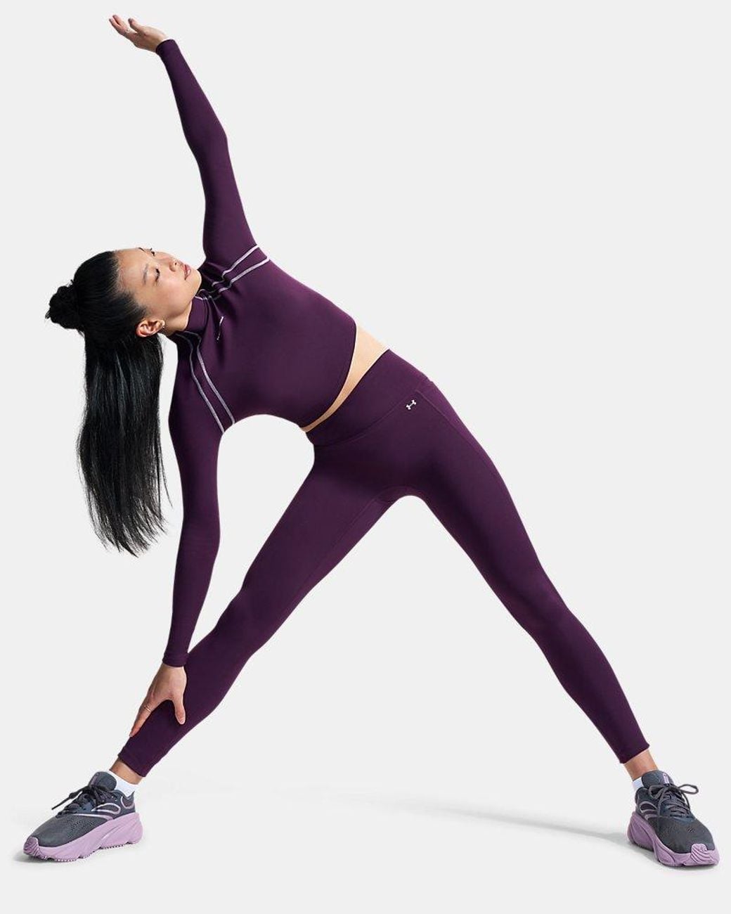 Under Armour Purple Motion Leggings Echo Mauve