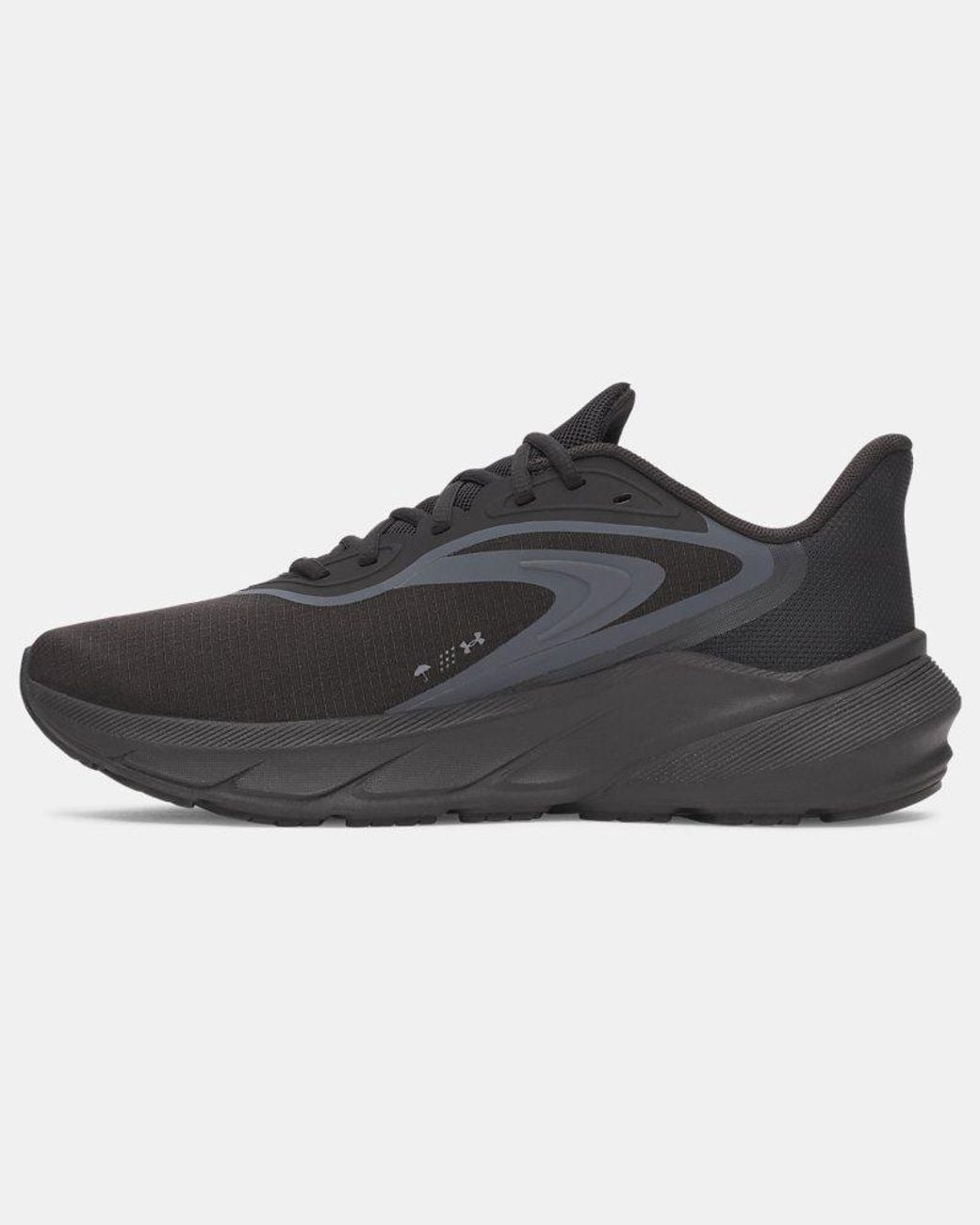 Under Armour Black Turbulence 3 Storm Running Shoes Castlerock Metallic Gun Metal for men