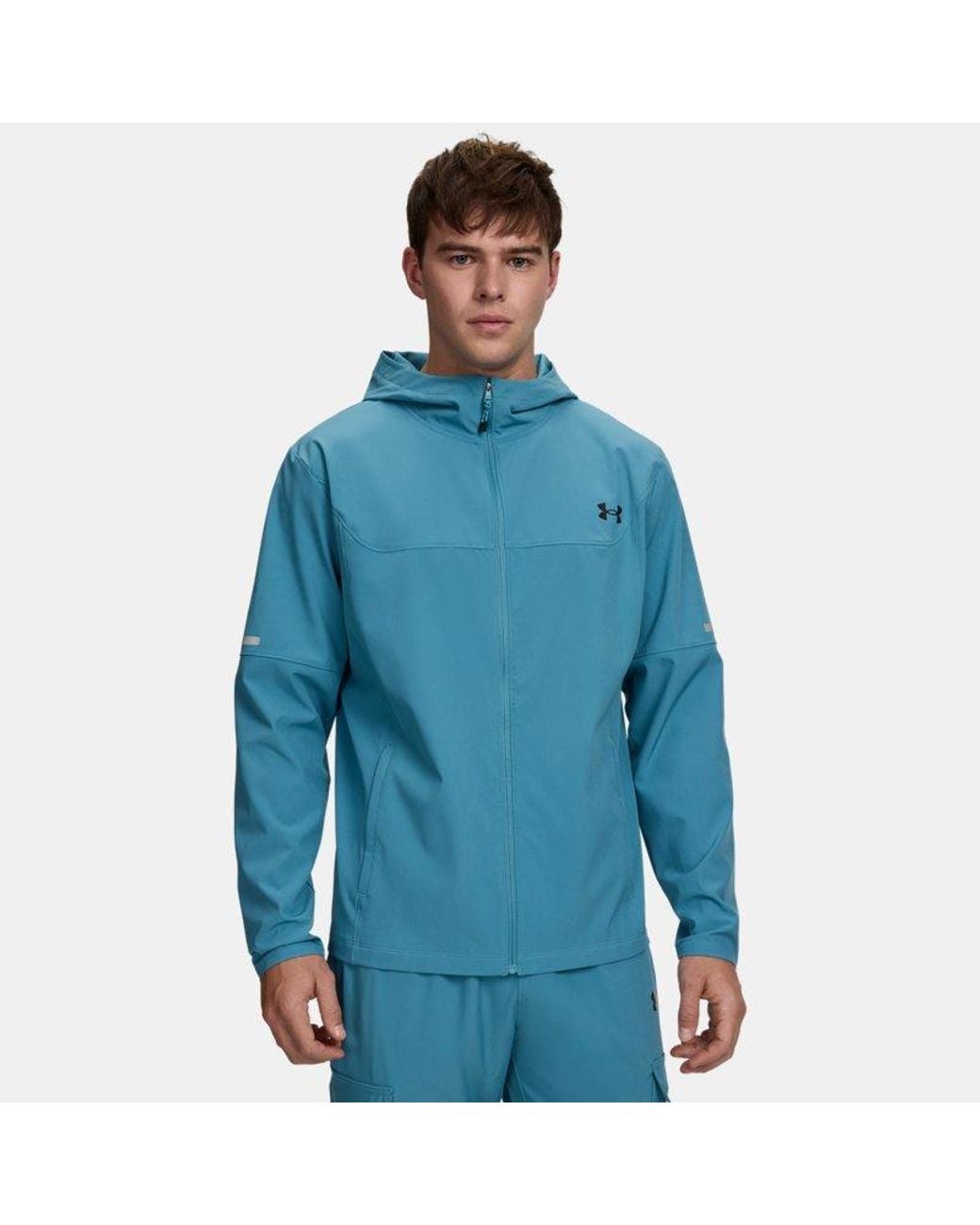 Under Armour Blue Tech Utility Woven Jacket Boundless Boundless for men