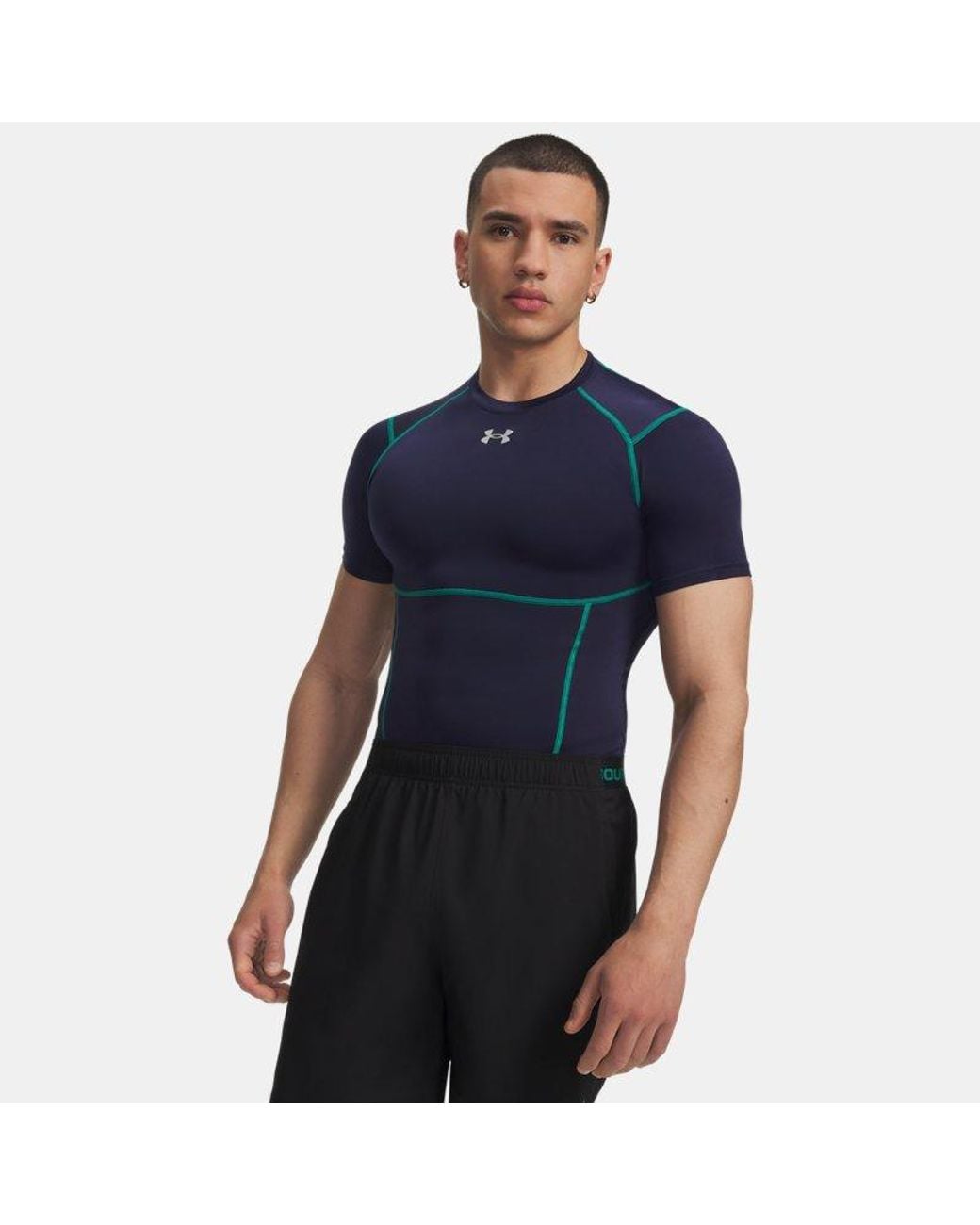 Under Armour Blue Heatgear® Elite Compression Short Sleeve for men
