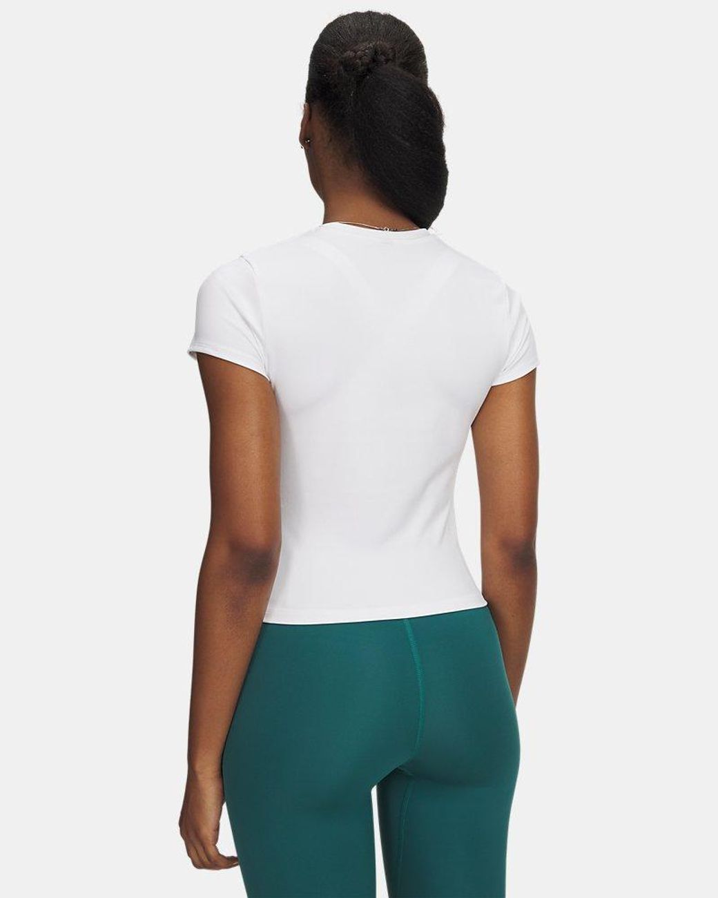 Under Armour White Motion Fitted Short Sleeve