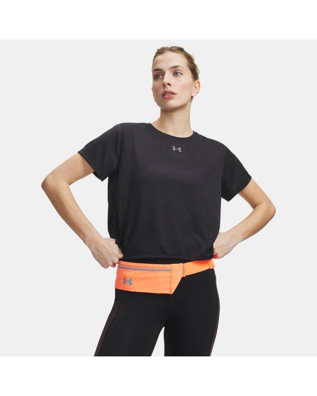 Under Armour Black Velociti Short Sleeve Reflective